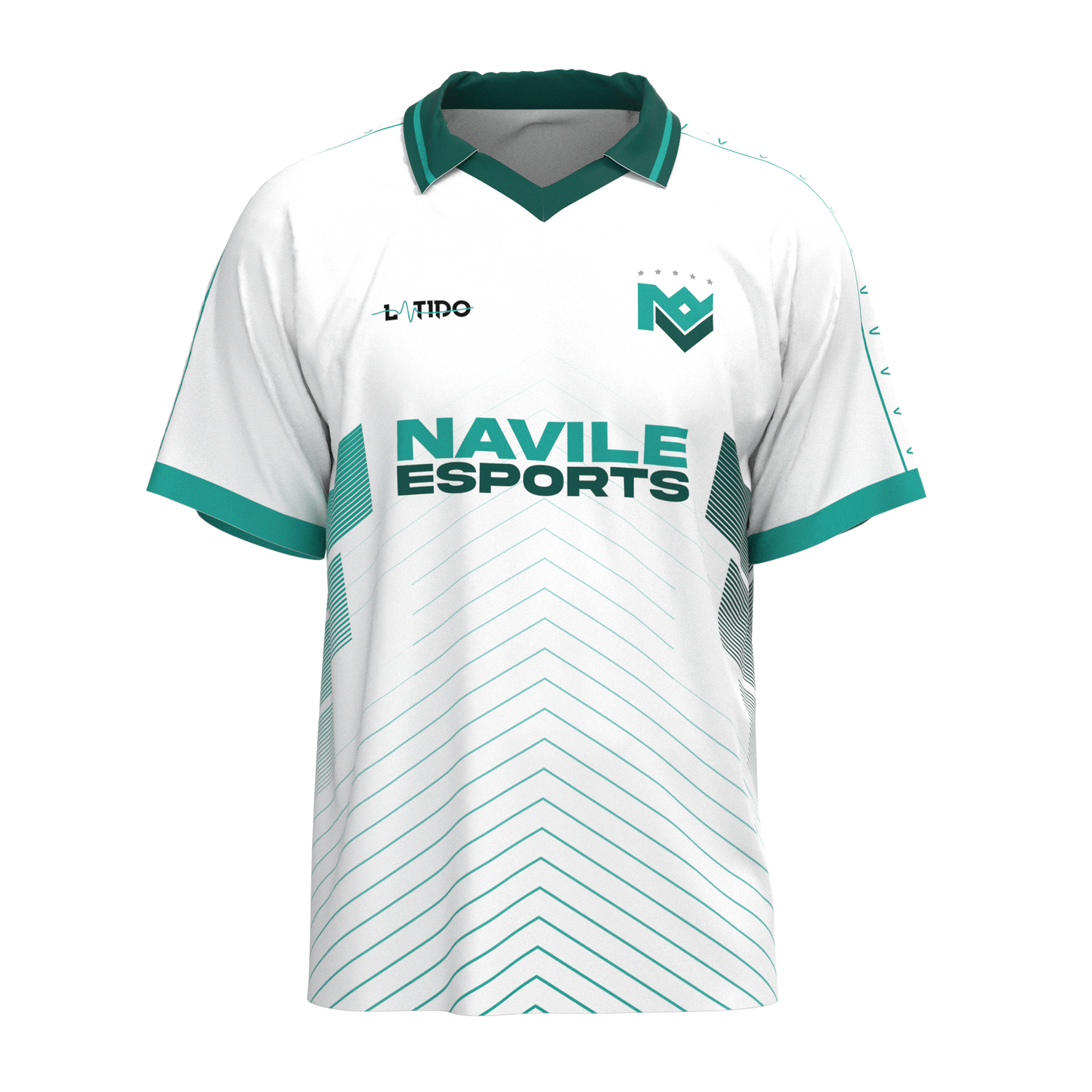 FlowTech Navile eSports Retro Polo Jersey 2025 | White