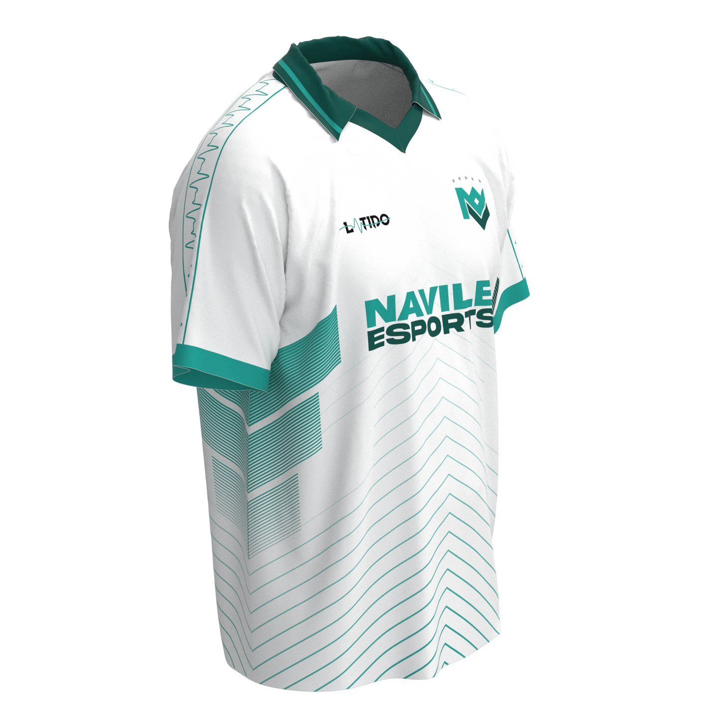 FlowTech Navile eSports Retro Polo Jersey 2025 | White