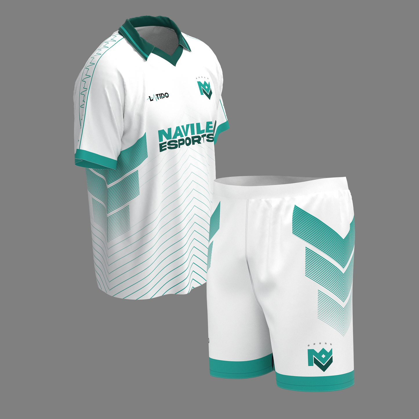 Pack Polo Retro + Short Navile | White