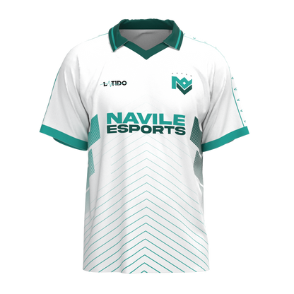 FlowTech Navile eSports Retro Polo Jersey 2025 | White