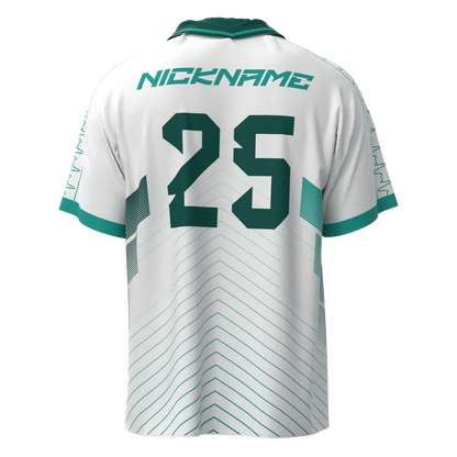 FlowTech Navile eSports Retro Polo Jersey 2025 | White