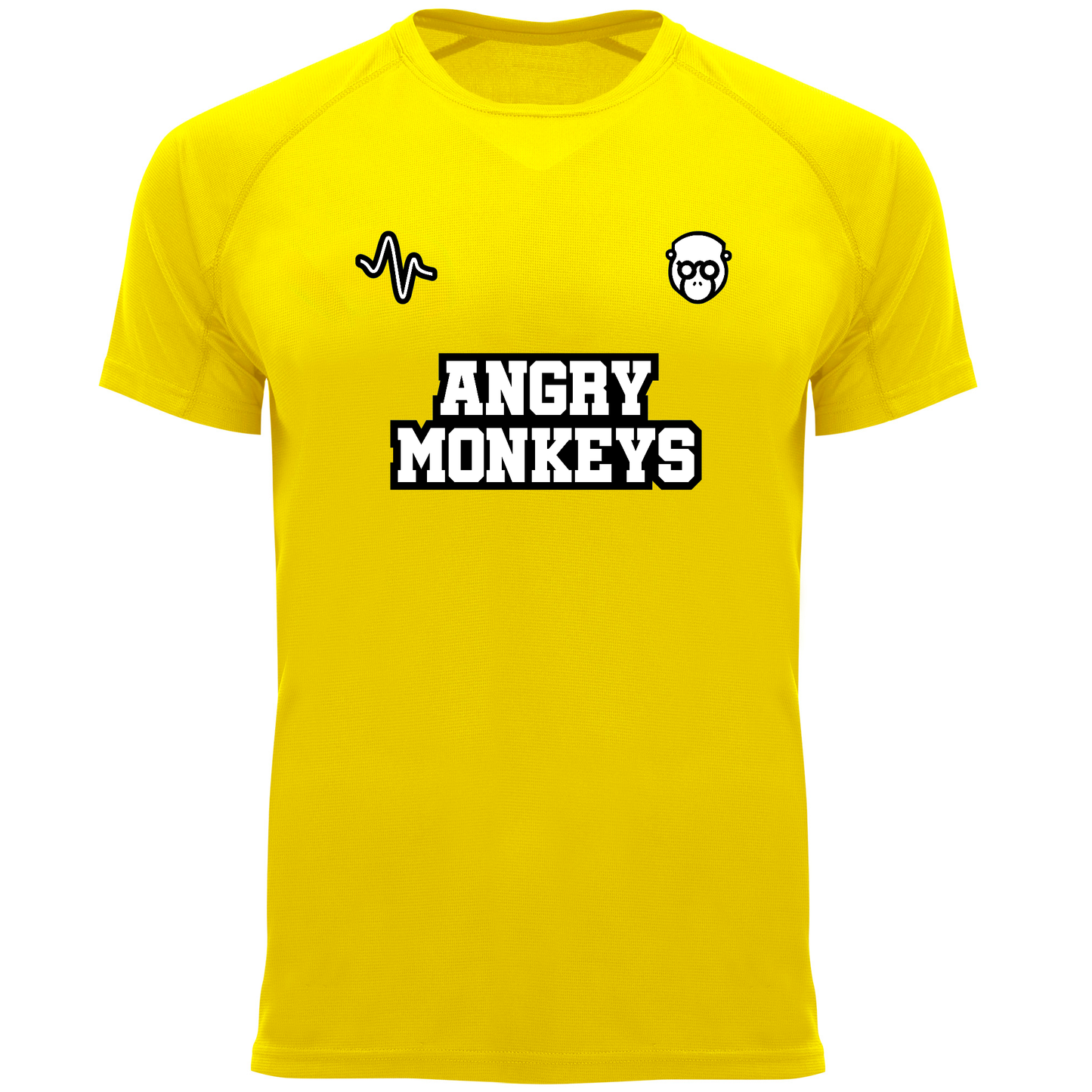 Camiseta Técnica Básica Angry Monkeys Amarillo