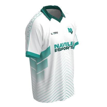 FlowTech Navile eSports Retro Polo Jersey 2025 | White