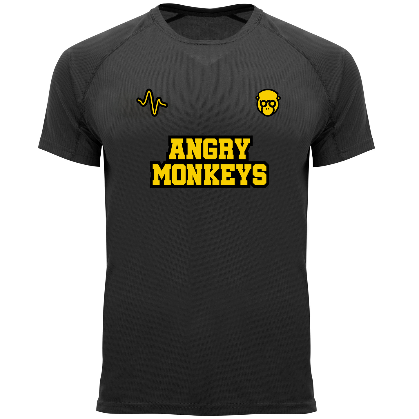 Camiseta Técnica Básica Angry Monkeys Negro