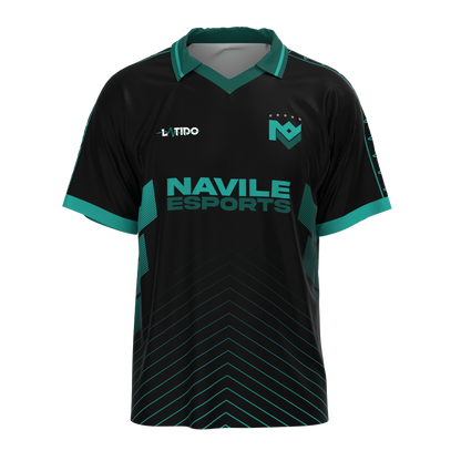 FlowTech Navile eSports Retro Polo Jersey 2025 | Black