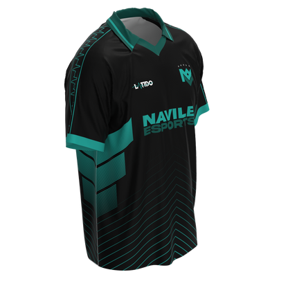 FlowTech Navile eSports Retro Polo Jersey 2025 | Black