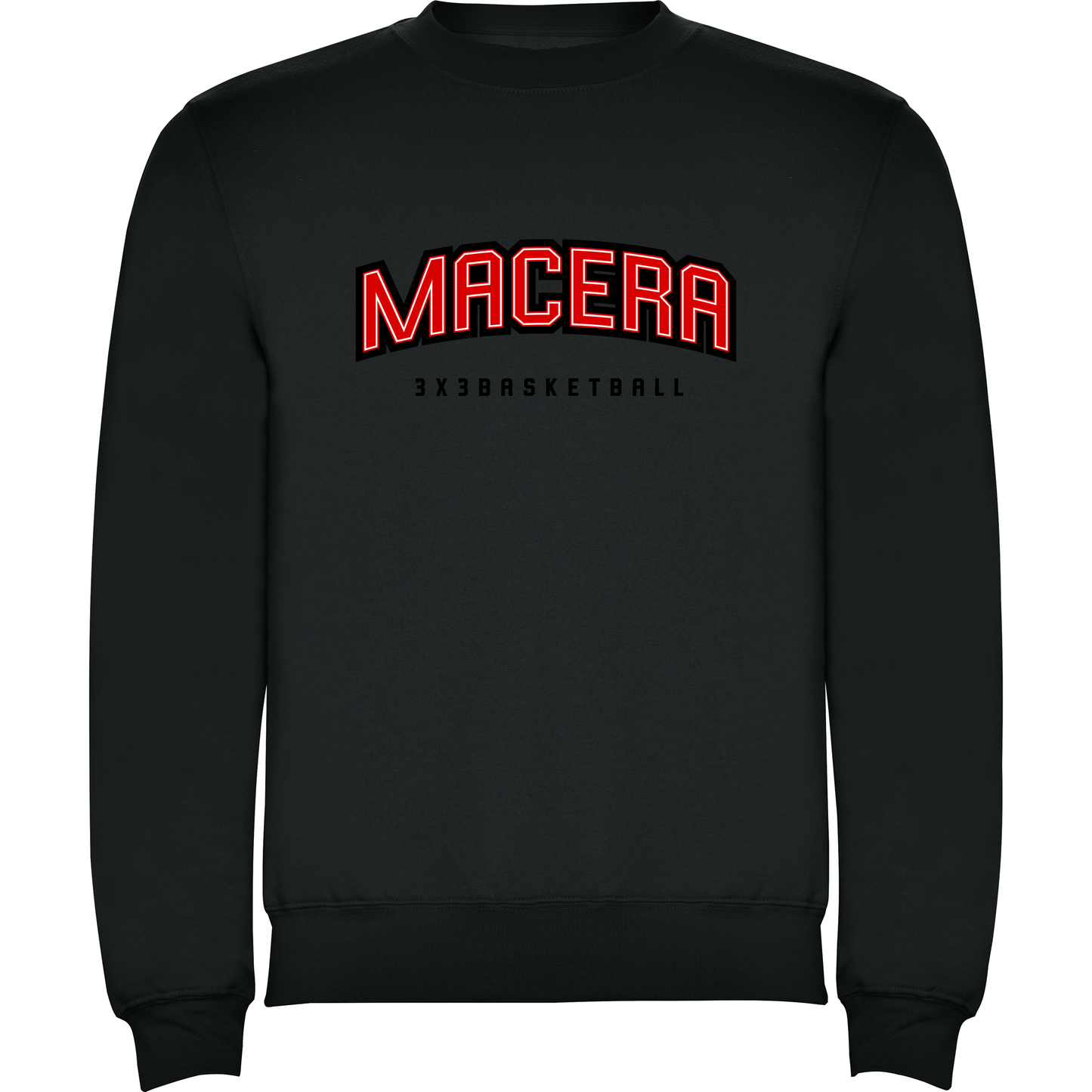 Macera 3x3 Black Cotton Sweatshirt