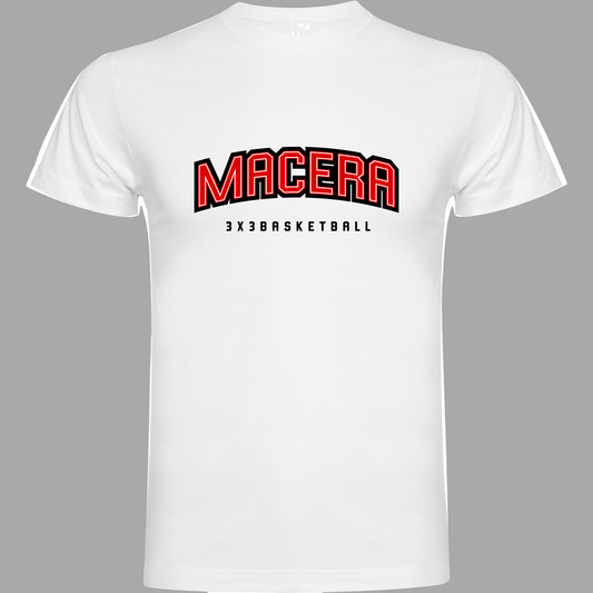 Camiseta algodón Macera 3x3 Blanca