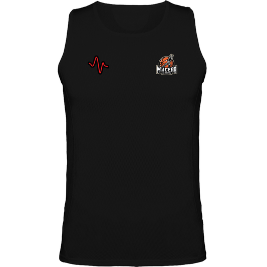 Camiseta Técnica Entrenamiento Macera 3x3 Negra