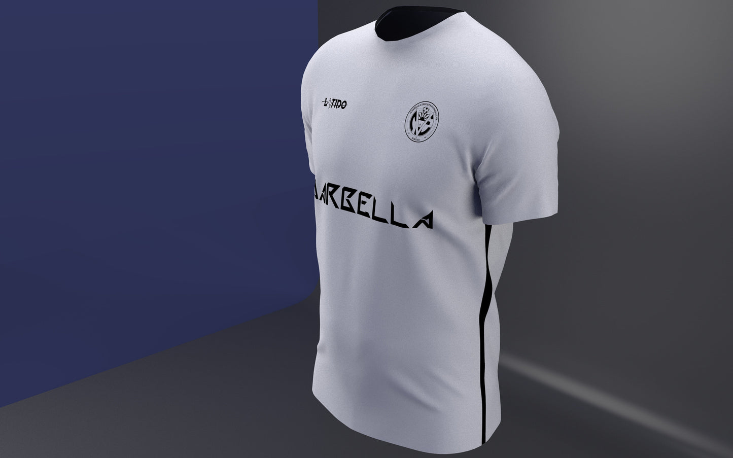 Camiseta de algodón Marbella esports FC blanca