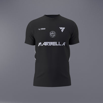 Camiseta de algodón Marbella esports FC negra