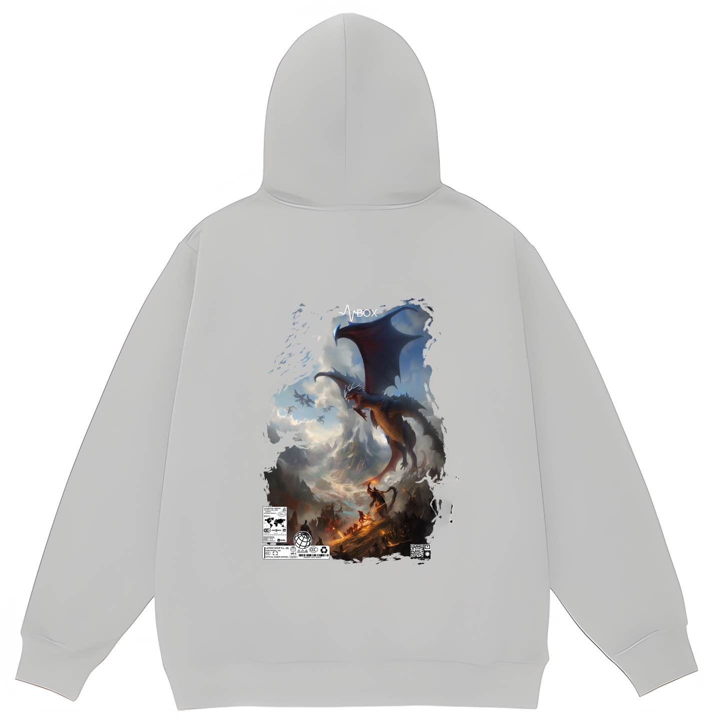 UrbanWear Dragon Oversized Hoodie 