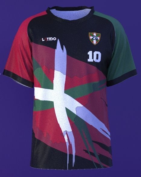 Camiseta MotionTech Euskadi Softball Negra
