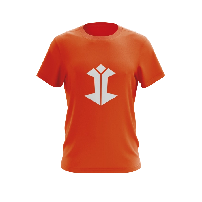Camiseta algodón LyokFox Naranja logo