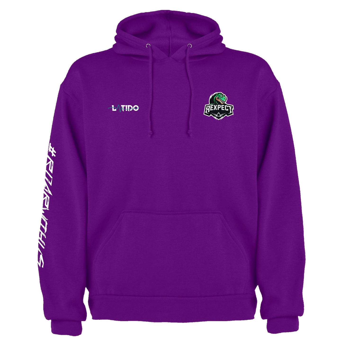 Rexpect Purple Cotton Hooded Sweatshirt