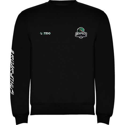 Rexpect Black Cotton Sweatshirt